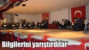 Bilgilerini yarıştırdılar