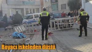 Boyacı iskeleden düştü