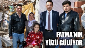 Fatma’nın yüzü gülüyor