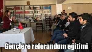 Gençlere referandum eğitimi