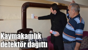 Kaymakamlık detektör dağıttı