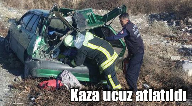 Kaza ucuz atlatıldı
