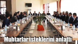 Muhtarlar yılın ilk toplantısında buluştu