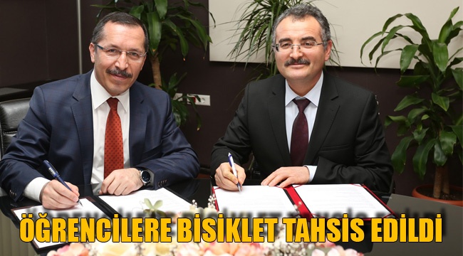 ÖĞRENCİLERE BİSİKLET TAHSİS EDİLDİ