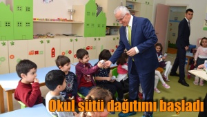Okul sütü dağıtımı başladı