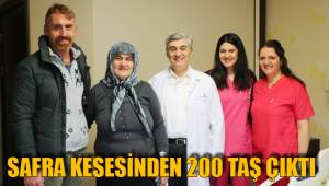 SAFRA KESESİNDEN 200 TAŞ ÇIKTI