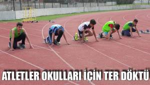 ATLETLER OKULLARI İÇİN TER DÖKTÜ