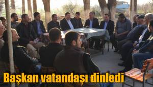 Başkan vatandaşı dinledi