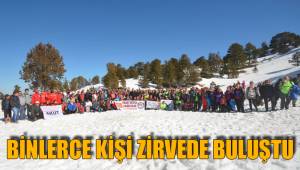 BİNLERCE KİŞİ ZİRVEDE BULUŞTU