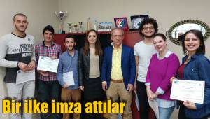 Bir ilke imza attılar