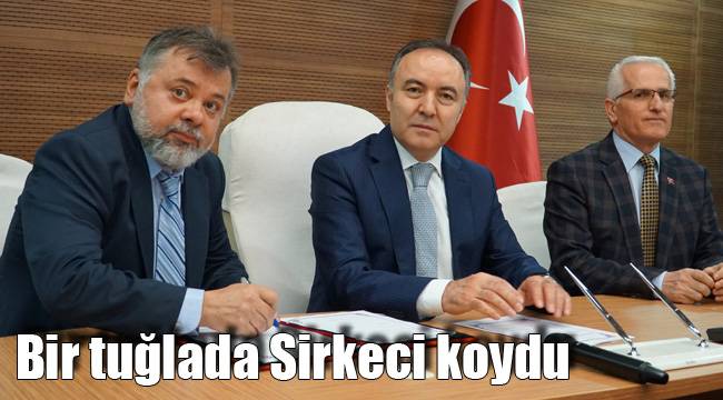 Bir tuğlada Sirkeci koydu