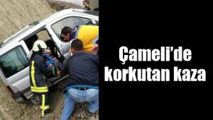 Çameli’de korkutan kaza