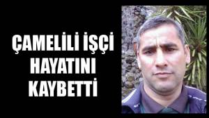 Çamelili işçi hayatını kaybetti