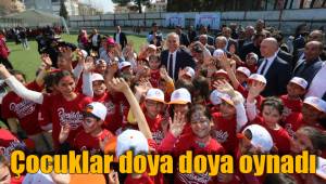 Çocuklar doya doya oynadı