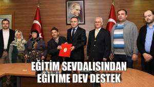 Eğitim sevdalısından eğitime dev destek