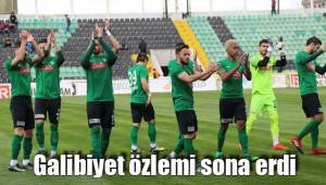 Galibiyet özlemi sona erdi