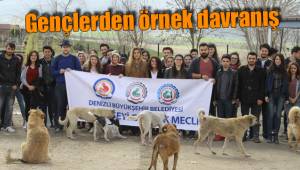 Gençlerden örnek davranış