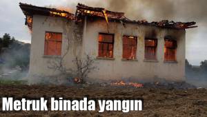 Metruk binada yangın