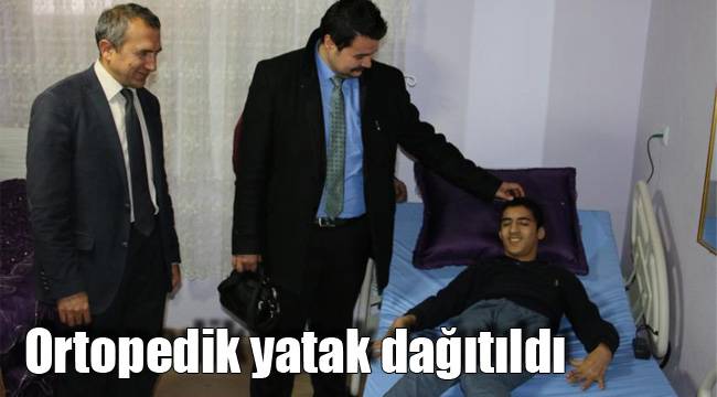 Ortopedik yatak dağıtıldı