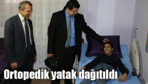 Ortopedik yatak dağıtıldı