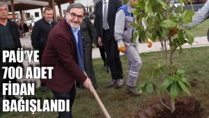 PAÜ’YE 700 ADET FİDAN BAĞIŞLANDI