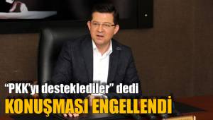 Subaşıoğlu’nun konuşmasına PKK engeli