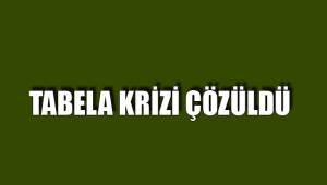TABELA KRİZİ ÇÖZÜLDÜ