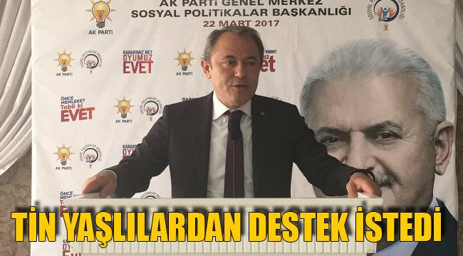 TİN YAŞLILARDAN DESTEK İSTEDİ