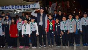 200 ÇOCUK İZCİ ÇADIR KURDU