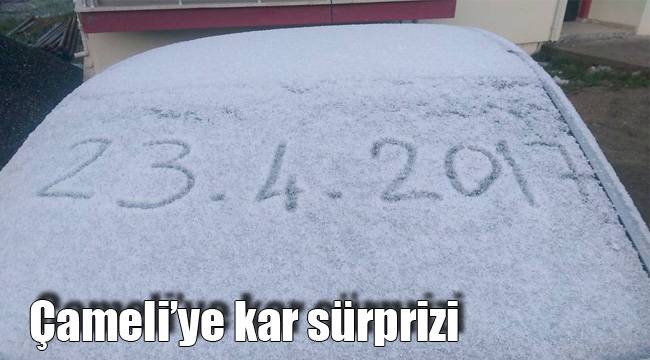Çameli’ye kar sürprizi