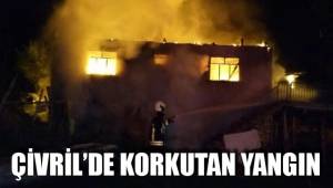 ÇİVRİL’DE KORKUTAN YANGIN