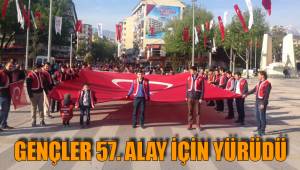 GENÇLER 57. ALAY İÇİN YÜRÜDÜ