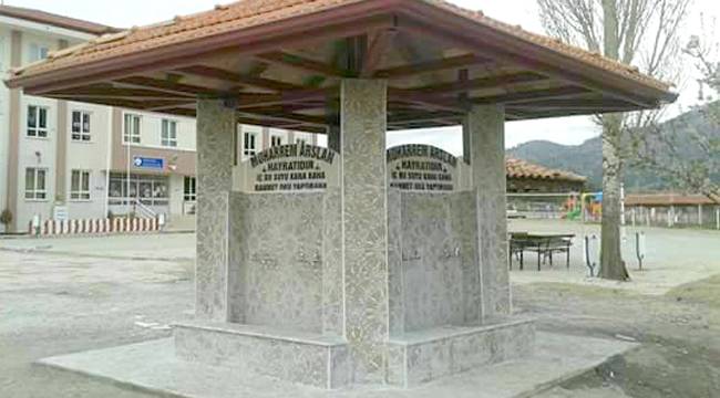 Hademeden okula çeşme