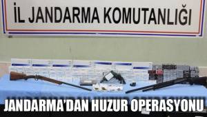 JANDARMA’DAN HUZUR OPERASYONU