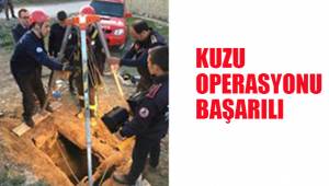 KUZUYU İTFAİYE KURTARDI