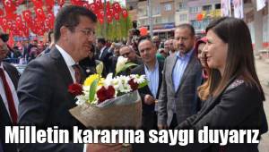 Milletin kararına saygı duyarız