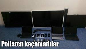 Polisten kaçamadılar