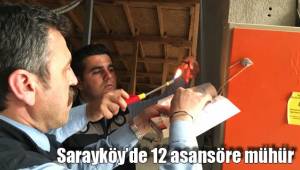 Sarayköy’de 12 asansöre mühür vuruldu
