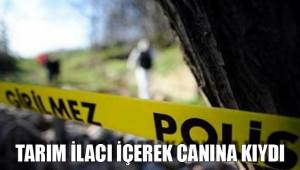 TARIM İLACI İÇEREK CANINA KIYDI