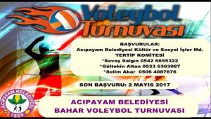 VOLEYBOL TURNUVASI BAŞLIYOR