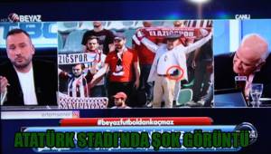 ATATÜRK STADINDA ŞOK GÖRÜNTÜ