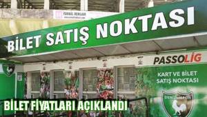 BİLET FİYATLARI AÇIKLANDI
