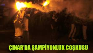 ÇINAR'DA ŞAMPİYONLUK COŞKUSU