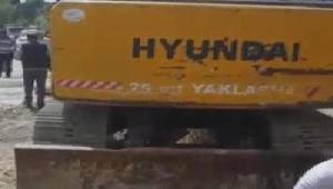 İşçinin ayağı koptu