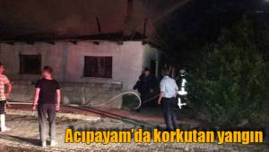 Acıpayam’da korkutan yangın