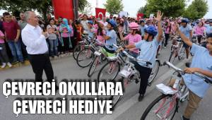 ÇEVRECİ OKULLARA ÇEVRECİ HEDİYE