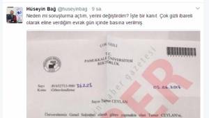 REKTÖR BAĞ KENDİNİ SOSYAL MEDYADAN SAVUNDU