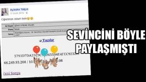 SEVİNCİNİ BÖYLE PAYLAŞMIŞTI