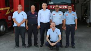 ZOLAN İTFAİYECİLERİ TEBRİK ETTİ