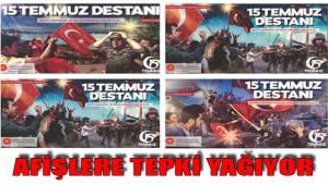 AFİŞLERE TEPKİ YAĞIYOR